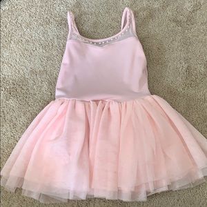 Bloch leotard with tule shirt